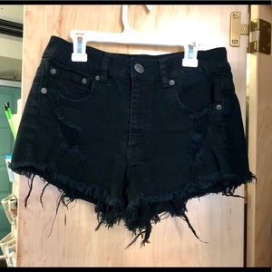 American Eagle Black Jean Shorts